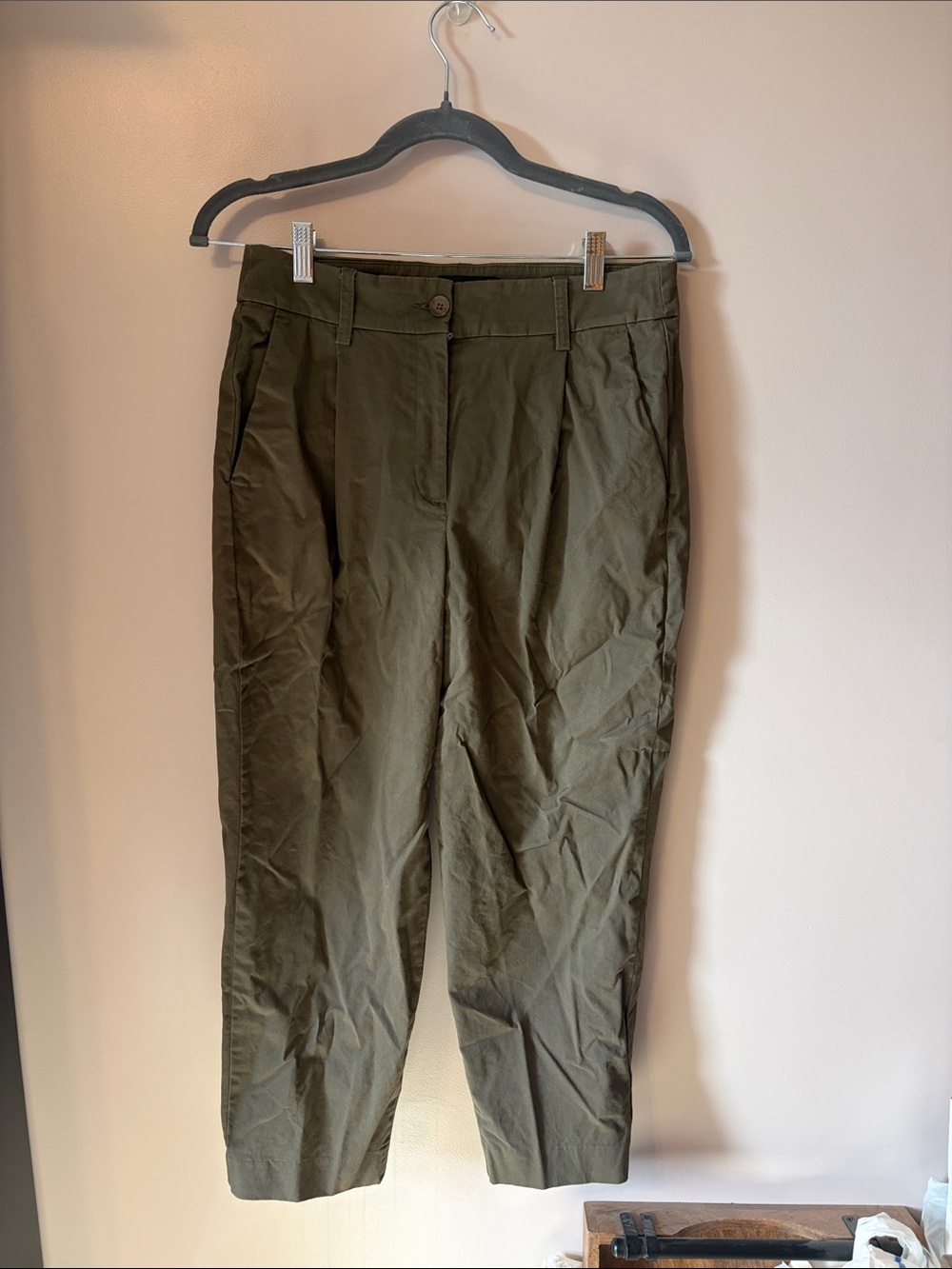 Express Olive Green Ankle Pants
